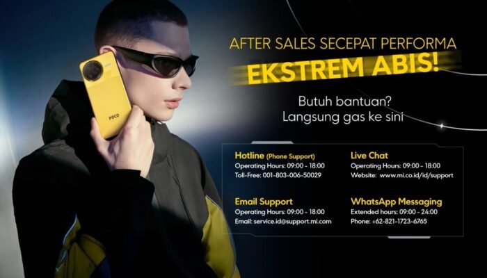 After Sales Ekstrem POCO Resmi Diluncurkan di Indonesia: Tukar Unit 10 Hari, Pickup Gratis, dan Layanan VIP