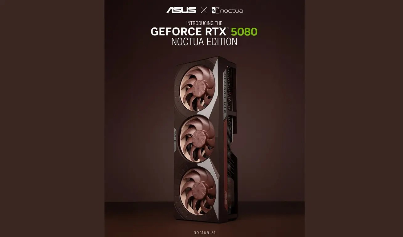 ASUS GeForce RTX 5080 Noctua Edition Resmi Diumumkan: GPU 4K Super Senyap Siap Masuk Pasar Indonesia