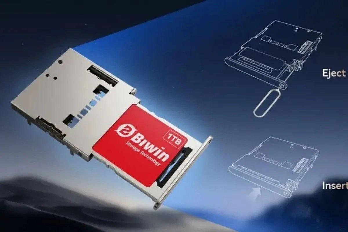 Mini SSD Biwin 1517 Rilis: Kecil Seperti Nano SIM, Ngebut 3.700 MB/s