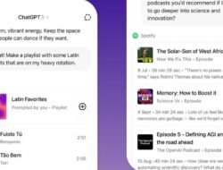 Spotify di ChatGPT Resmi Hadir! AI Kini Bisa Bantu Buat Playlist Sesuai Mood Kamu