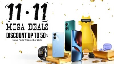 Flash Sale realme 11.11 Mega Deals: Note 60 Cuma Rp999 Ribu, C61 Turun Gila-Gilaan!