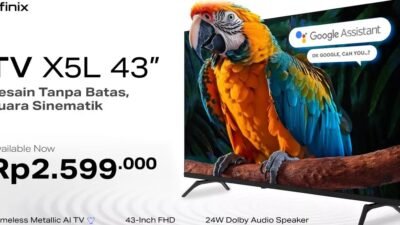 Infinix Smart TV X5L 43 Resmi Meluncur: Desain Frameless, Fitur Mewah, Harga Cuma Rp2,5 Jutaan!