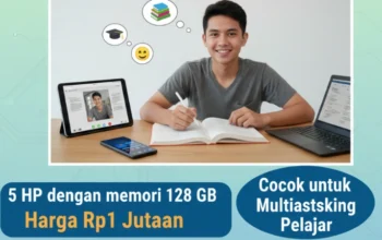 5 HP Memori 128 GB Harga Rp1 Jutaan, Cocok untuk Multitasking Pelajar