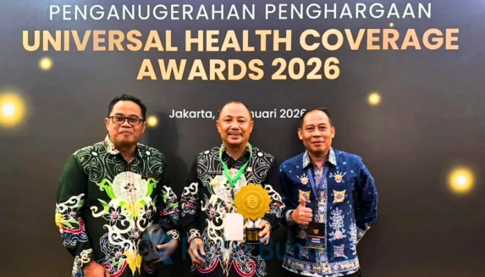 Bupati Barsel Terima UHC Awards 2026 dari BPJS Kesehatan