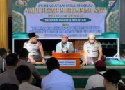 Peringati Isra Mikraj, Polres Barsel Teguhkan Iman dan Kepedulian Sosial Personel