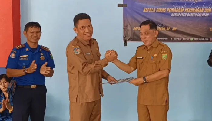 Sertijab Kadis Damkar Barsel, Salafuddin Gantikan Ahmad Haitami